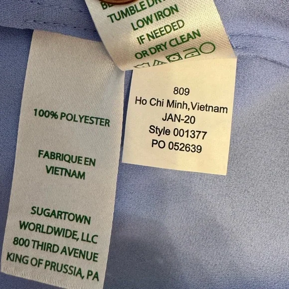 Lily Pulitzer Langston Top Periwinkle XL - Picture 5 of 11